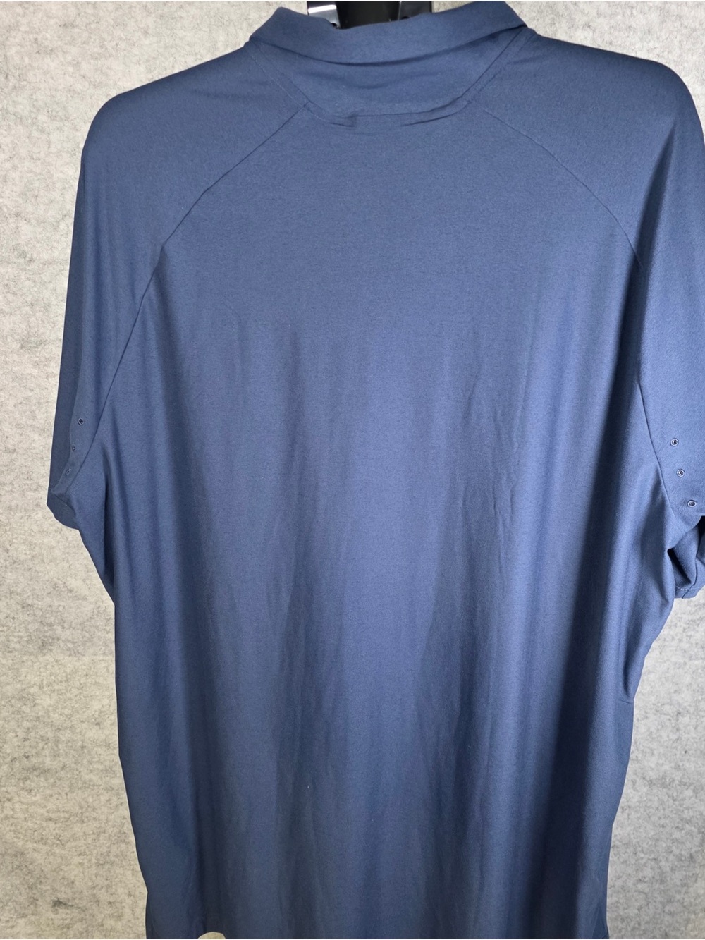 Adidas Navy Short-Sleeve Polo with Embroidered KU Jayhawk Logo Size 2XL - Picture 5 of 5